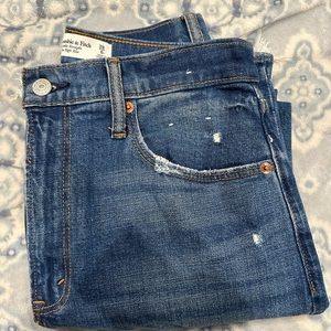 Abercrombie Ankle Straight Ultra High Rise